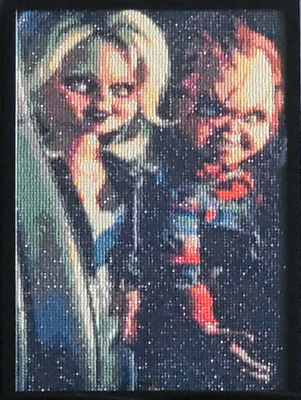 Chucky And Tiffany 5D Diamond Painting Completed And Framed